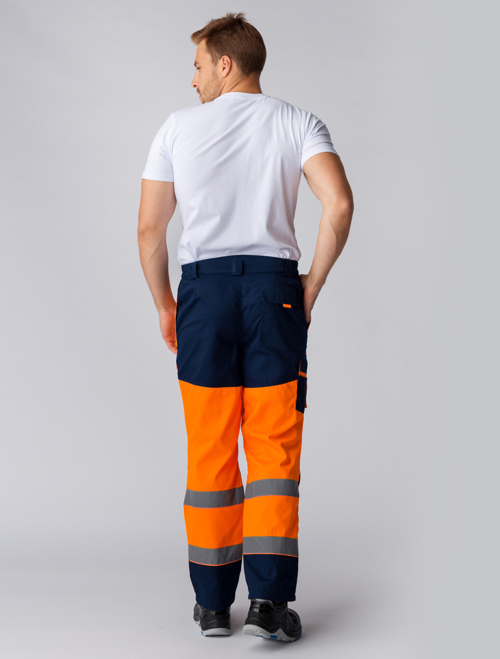 Костюм дорожник Сигнал-1 (тк.Балтекс,210) брюки, оранжевыйт.синий